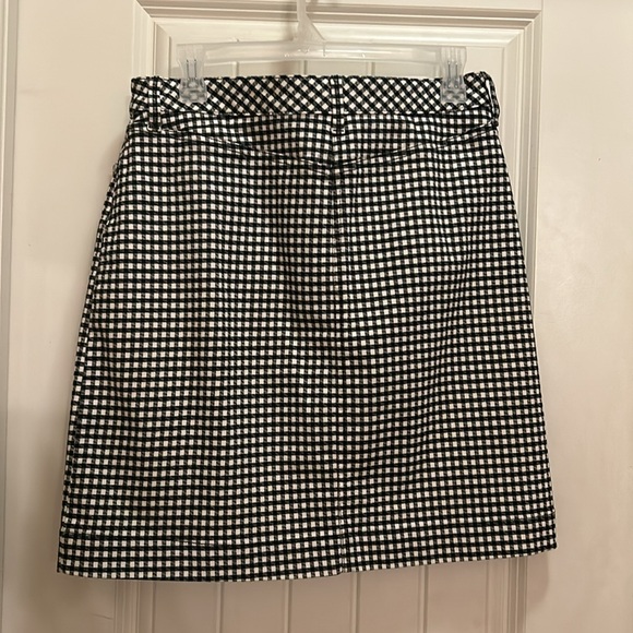 Talbots 6 black and white gingham skirt - Picture 3 of 4